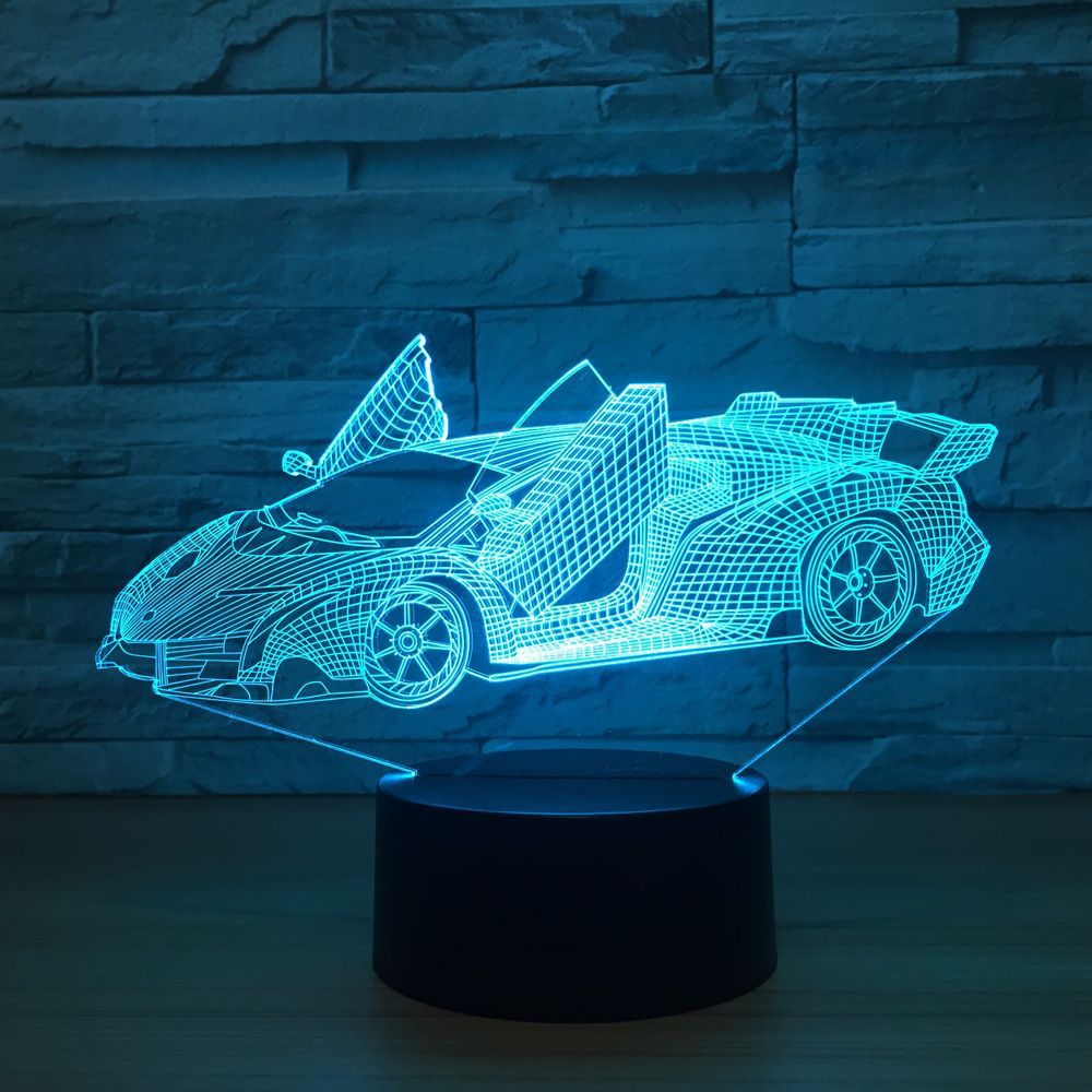 Lamborghini luz nocturna 3D
