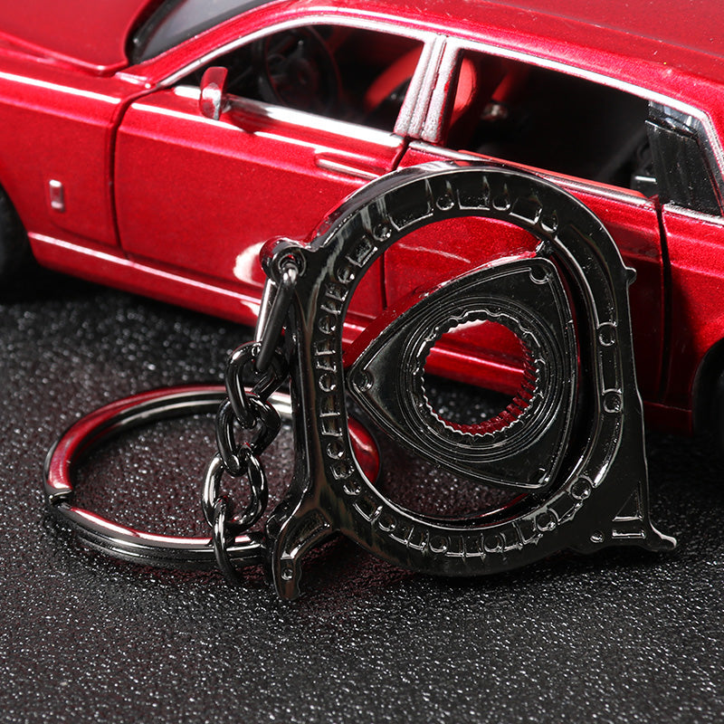 Metal Car Engine Key Chain Male Personality Creative Pendant