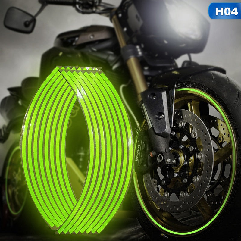 Etiqueta engomada creativa y versátil del borde de la rueda de la motocicleta