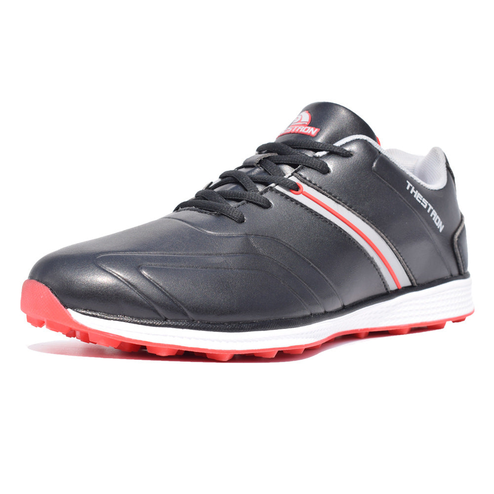 Men's Large Size Waterproof Golf Shoes, Microfiber Upper, Autumn And Winter Golf Shoes, Sports Shoes