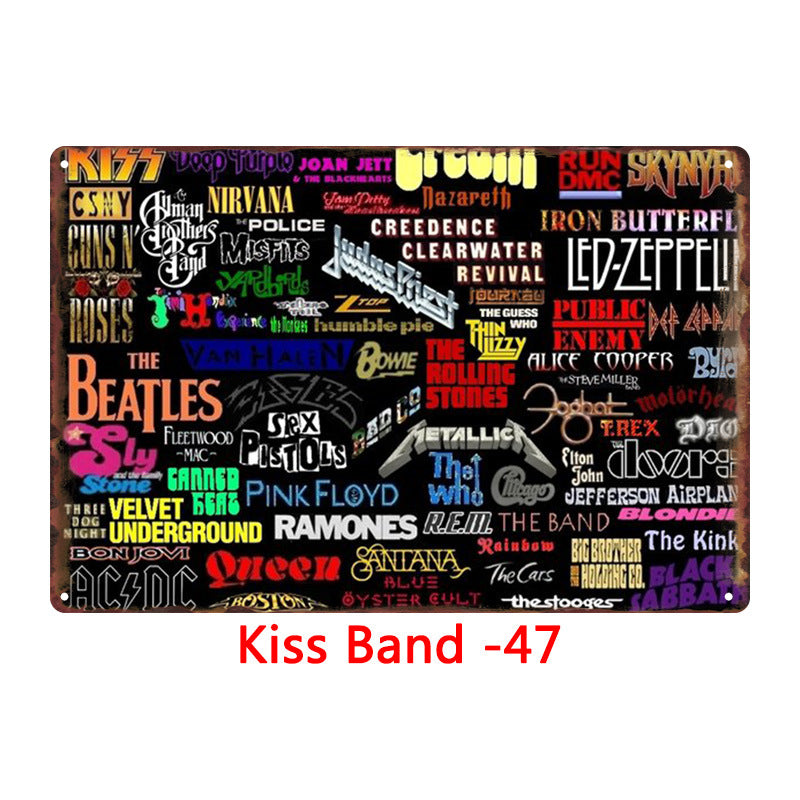 Tin Painting Bar Clothing Shop Home Wall Decoration