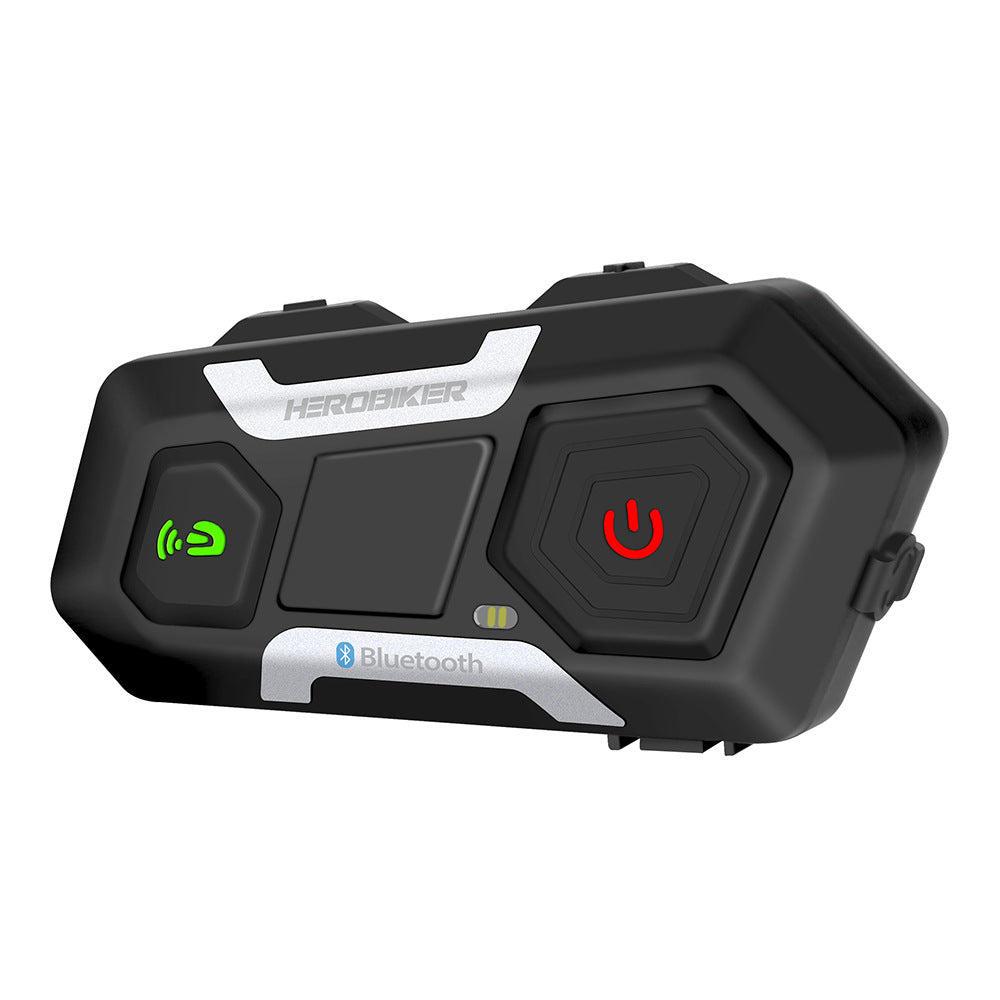 HEROBIKER Motocicleta Intercom Casco Auriculares Casco Altavoz impermeable Interphone Moto Auriculares Inalámbrico Intercomunicador 1200M