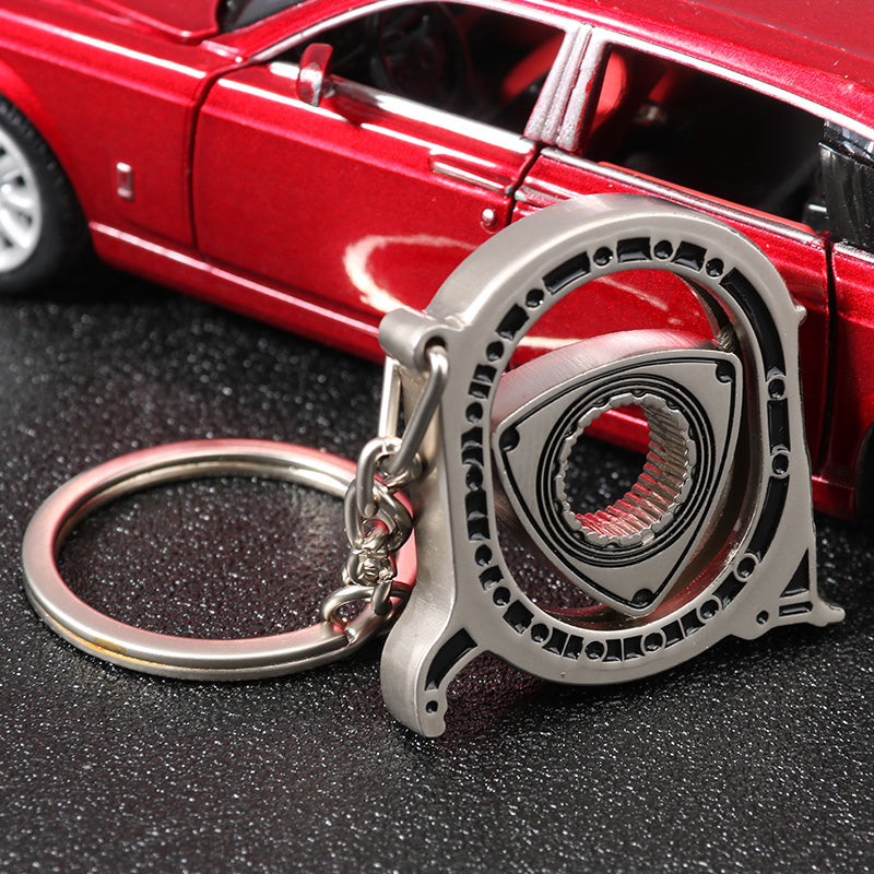 Metal Car Engine Key Chain Male Personality Creative Pendant