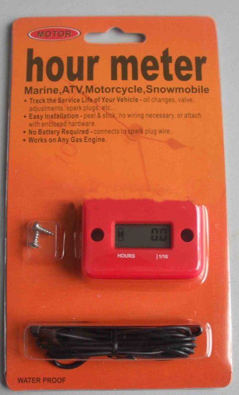 Tired Timer Motorcycle Motorboat Atv Lcd Induction Type Hour Meter 2 Punch 4 Punch Timer