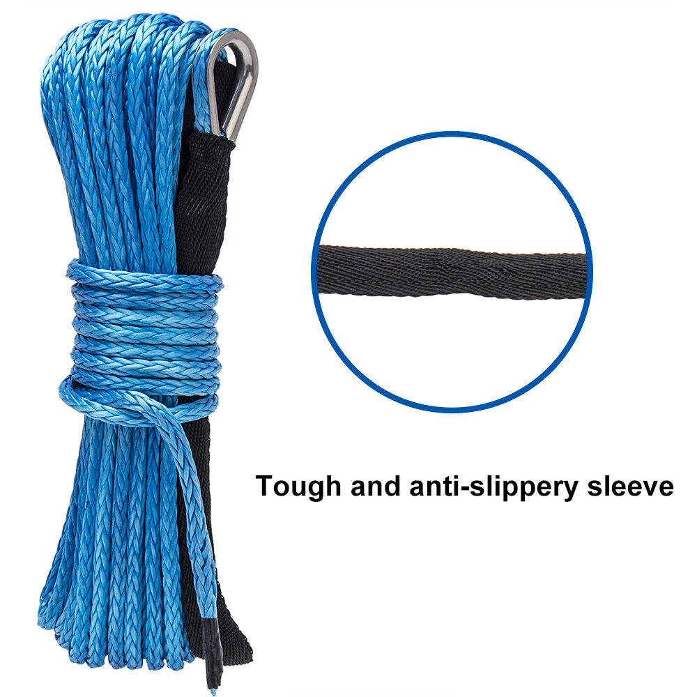 Synthetic winch steel wire trailer rope