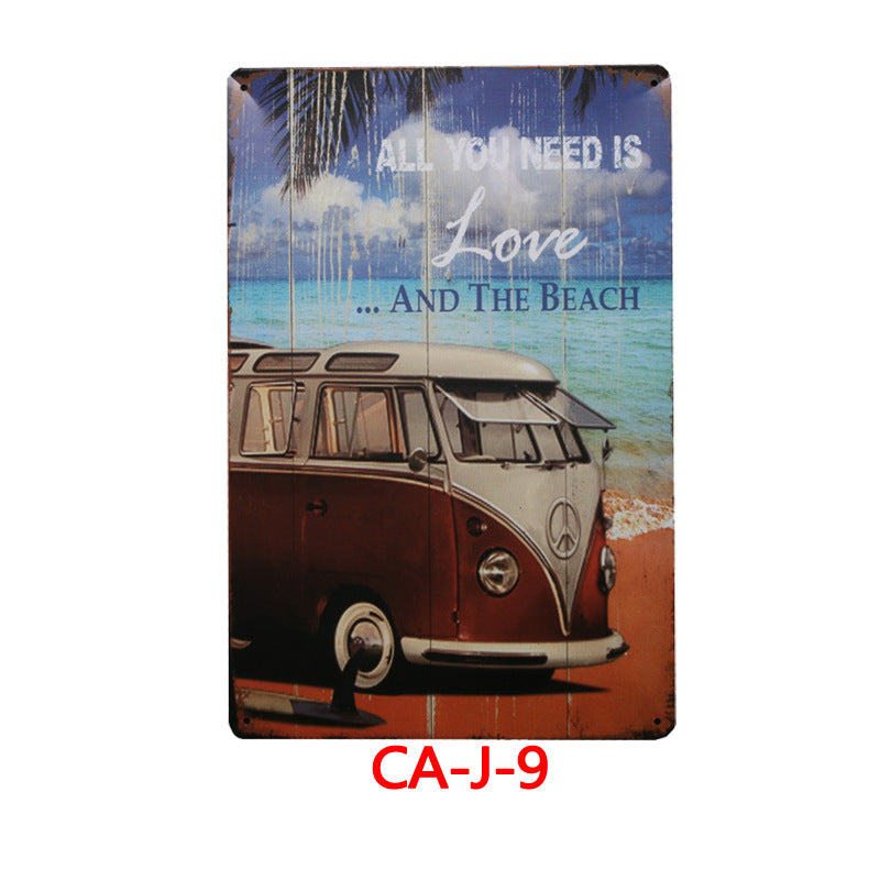 Tin Painting Bar Clothing Store Home Wall Decoration Decoration Tin Painting