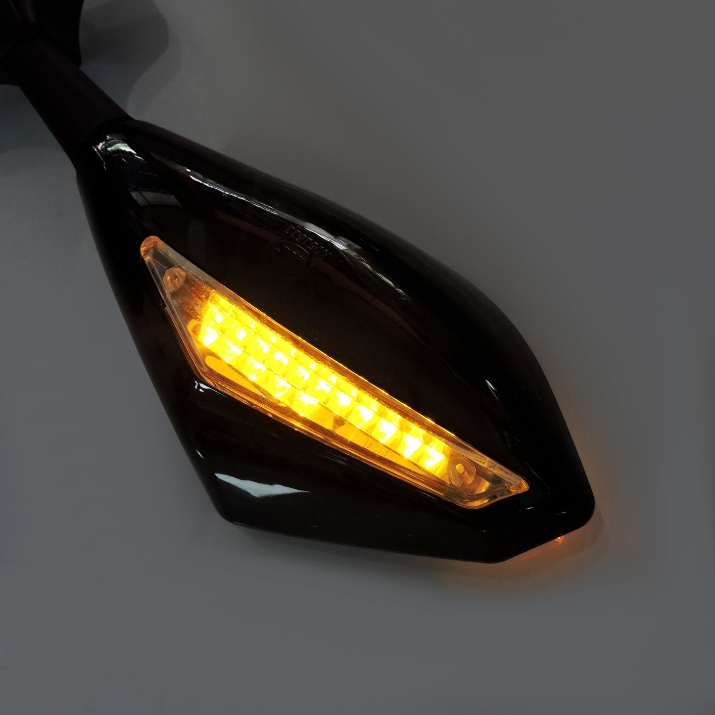 Espejo retrovisor de moto con luces
