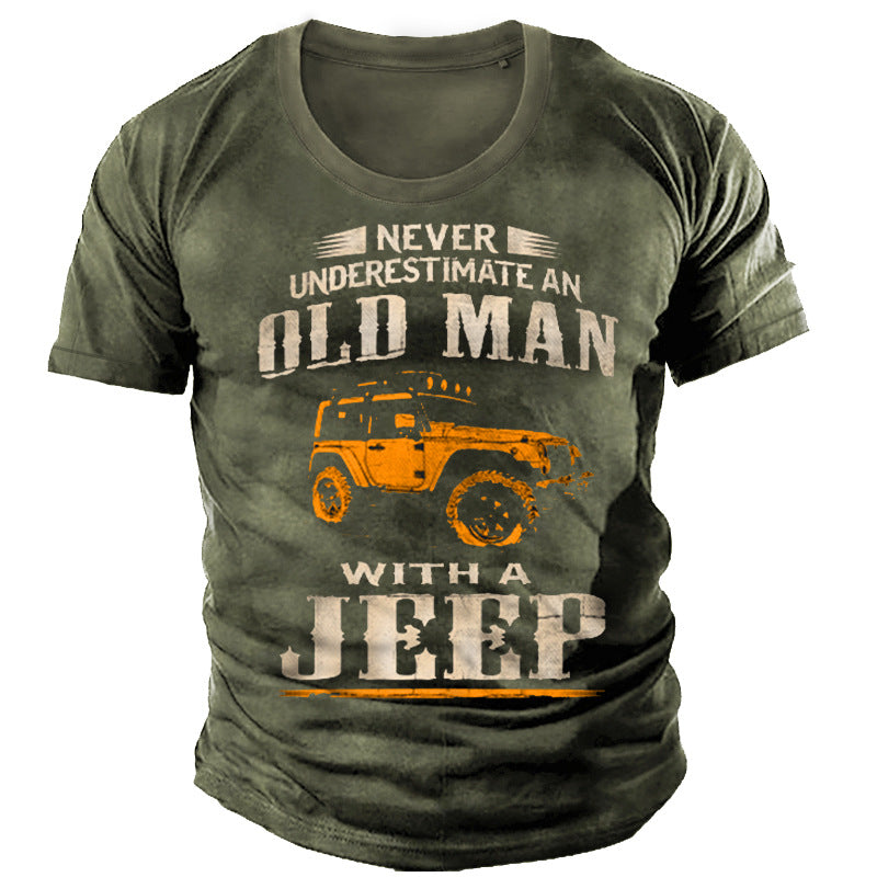 Men's Casual Round Neck Short Sleeve Heat Press