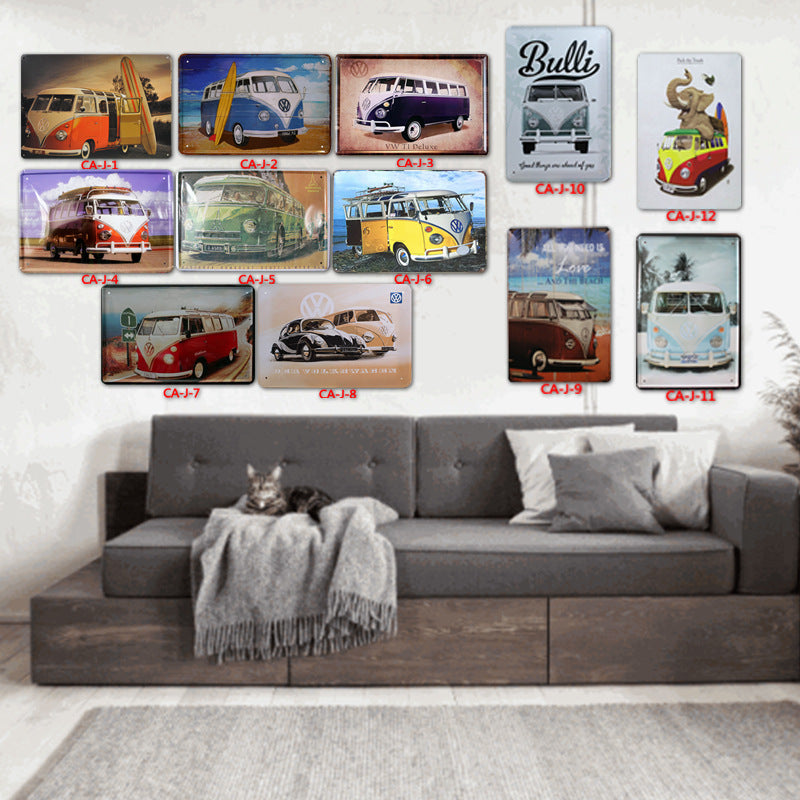 Tin Painting Bar Clothing Store Home Wall Decoration Decoration Tin Painting