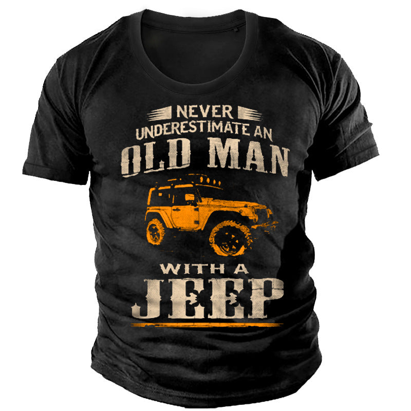 Men's Casual Round Neck Short Sleeve Heat Press