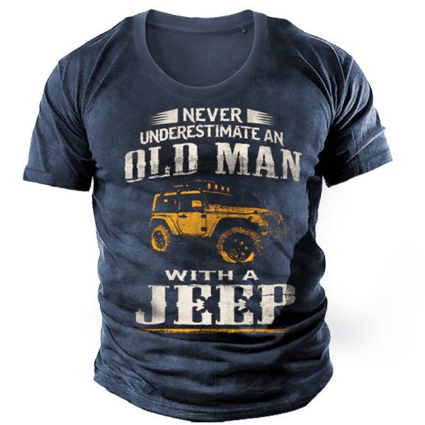 Men's Casual Round Neck Short Sleeve Heat Press