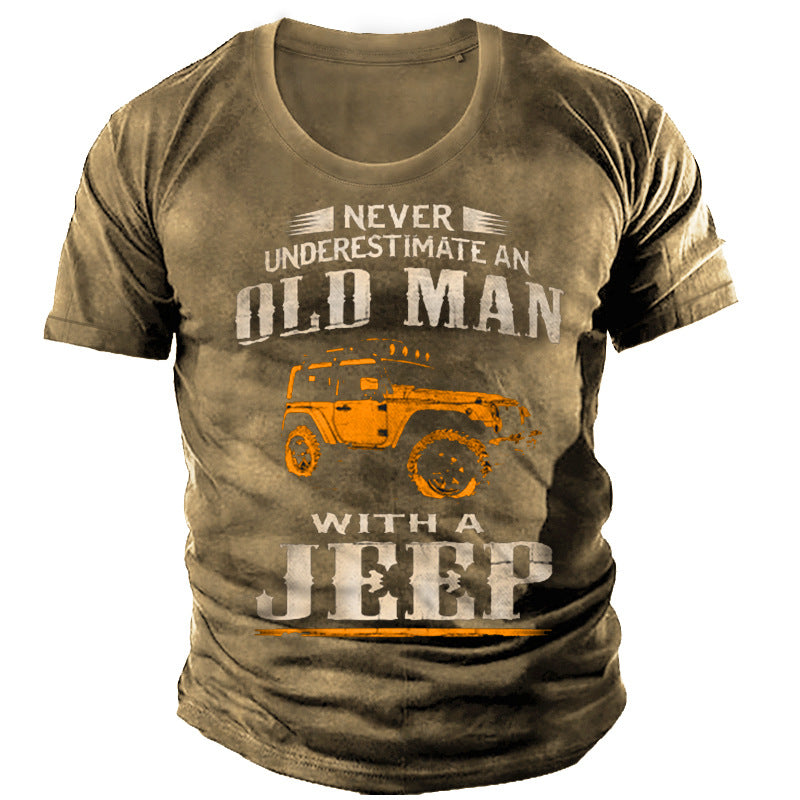 Men's Casual Round Neck Short Sleeve Heat Press