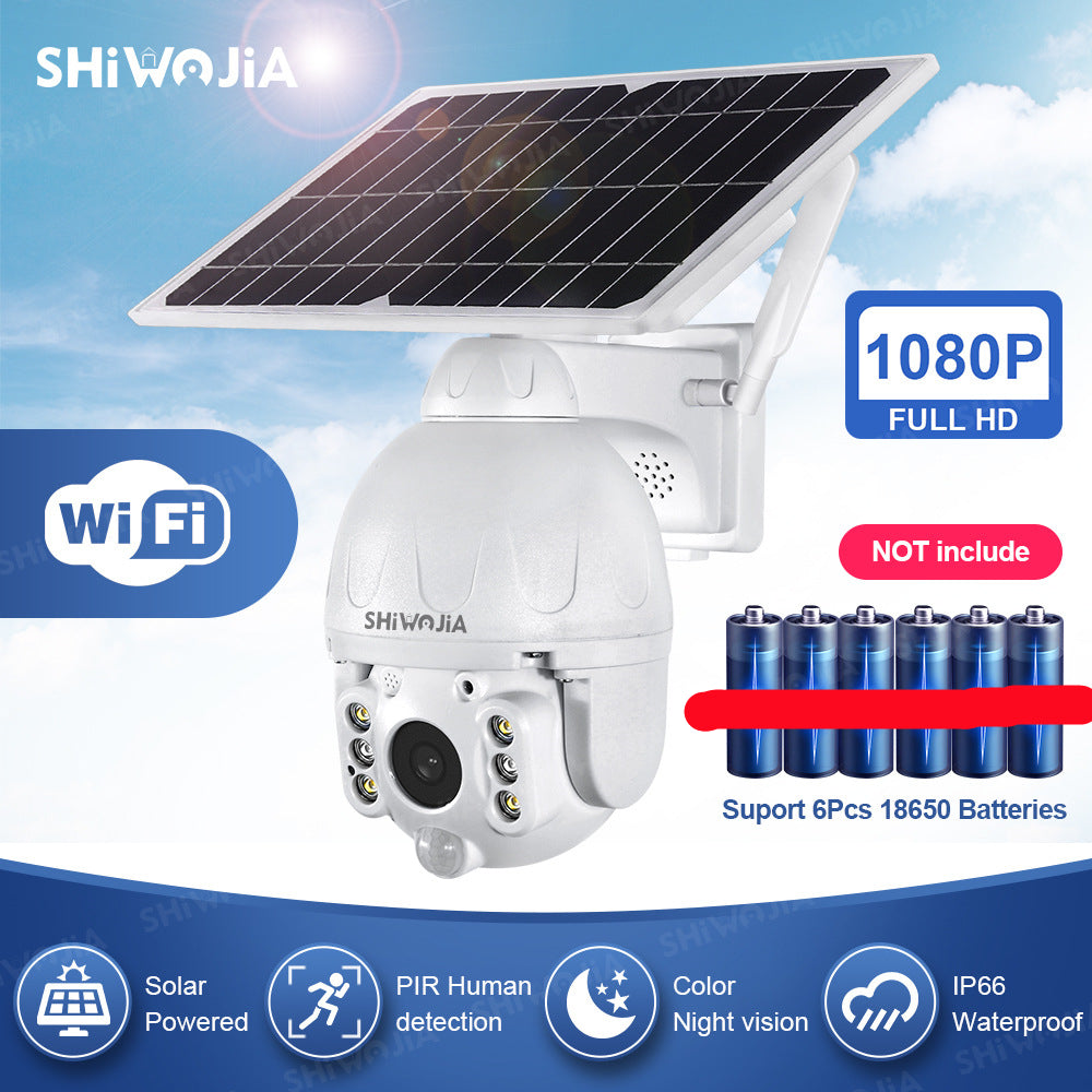 Cámara solar Cámara domo inalámbrica Cámara de vigilancia solar 4G