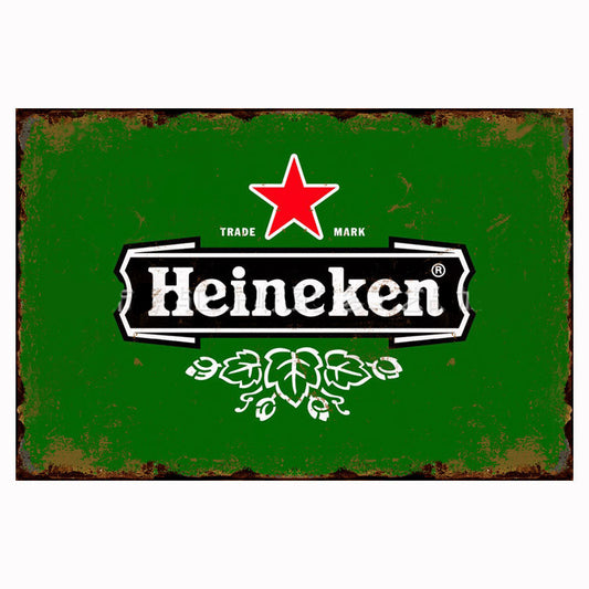 Retro Tin Painting Cocktail Bar Restaurant Shop Home Decoration