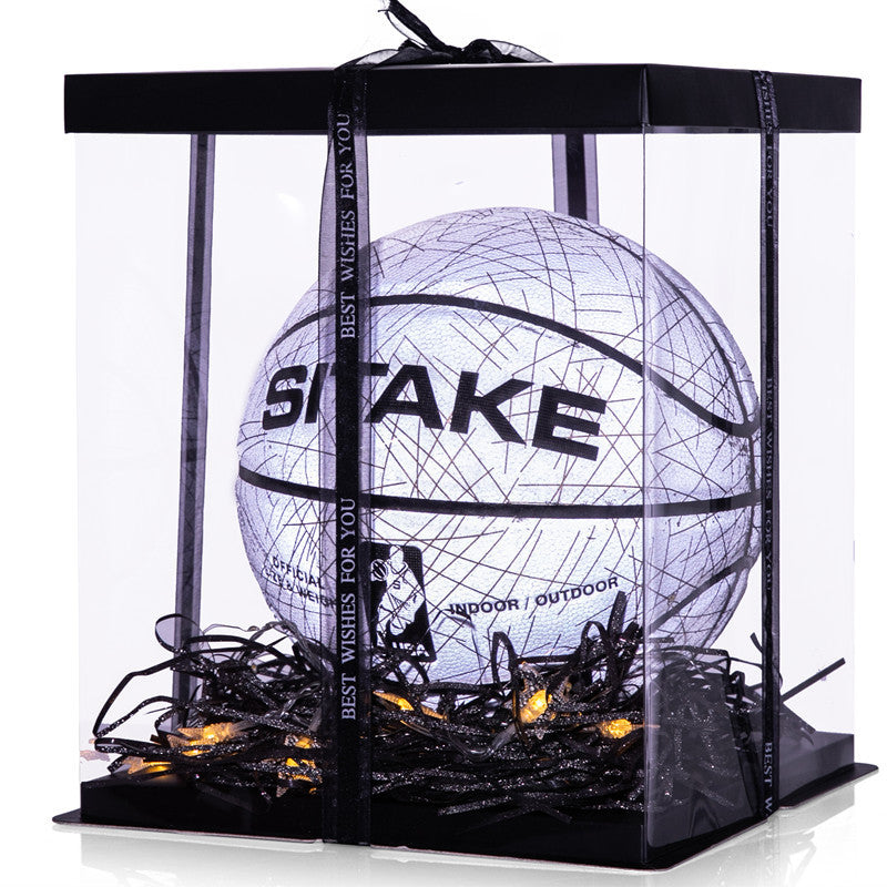 Glowing Luminous Fluorescent Basketball Night Game Basketball