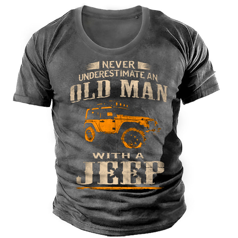 Men's Casual Round Neck Short Sleeve Heat Press