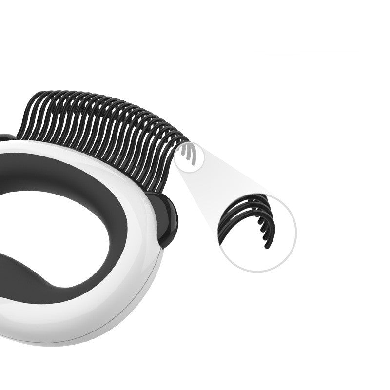 Panda Model Pet Grooming Cat Comb Juego de cepillos de baño
